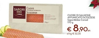 Conad Sapori & idee conad cuore di salmone affumicato scozzese offerta