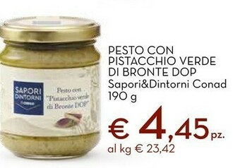 Conad Sapori&dintorni conad pesto con pistacchio verde di bronte dop offerta
