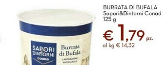 Conad Burrata di bufala sapori& dintorni offerta