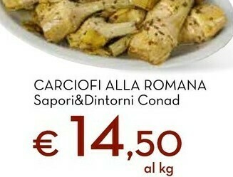 Conad Carciofi alla romana offerta