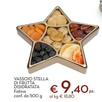 Conad Vassoio stella di frutta disidratata 500 g offerta
