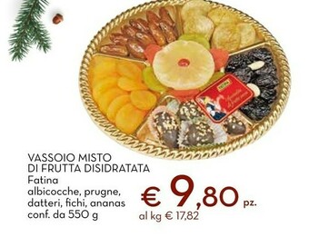 Conad Vassoio misto di frutta disidratata 550 g offerta