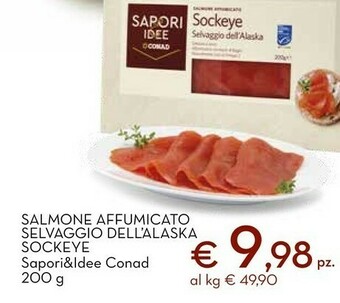 Conad Superstore Conad salmone affumicato selvaggio dell'alaska offerta