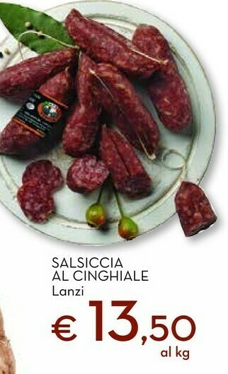 Conad Superstore Salsiccia al cinghiale offerta