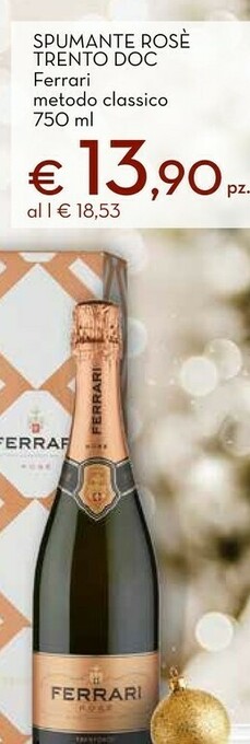 Conad Superstore Spumante rosè trento doc offerta
