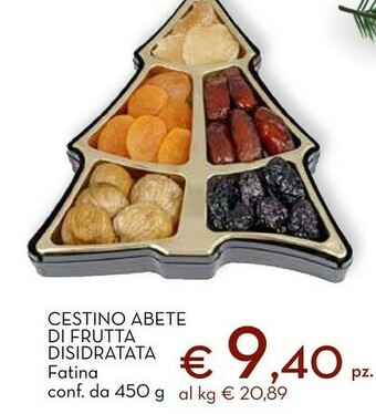 Conad Superstore Cestino abete di frutta disidratata offerta
