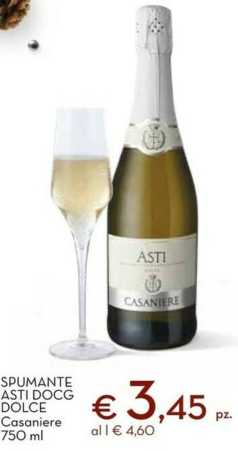 Conad Superstore Casaniere spumante asti dolce 750 ml offerta