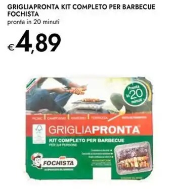 Bennet Grigliapronta kit completo per barbecue FOCHISTA offerta