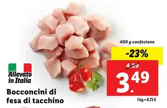 Lidl Bocconcini di fesa di tacchino offerta