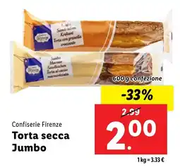 Lidl Confiserie Firenze Torta secca Jumbo offerta