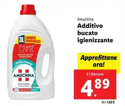 Lidl Amuchina Additivo bucato igienizzante offerta