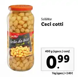 Lidl Sol&Mar Ceci cotti offerta
