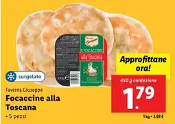 Lidl Taverna Giuseppe Focaccine alla Toscana offerta