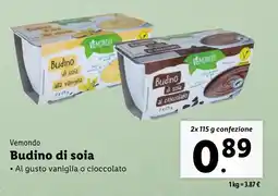 Lidl Vemondo Budino di soia offerta