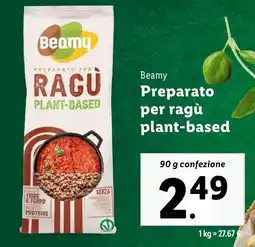 Lidl Beamy Preparato per ragù plant-based offerta
