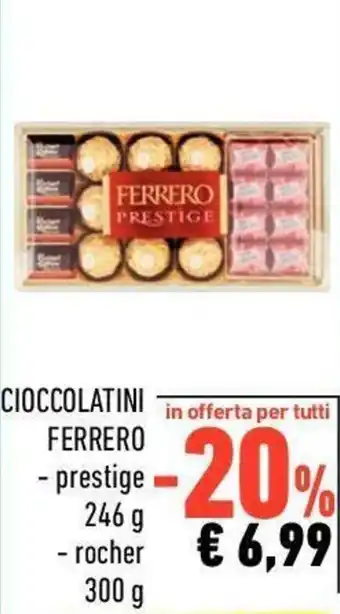 Conad City Ferrero Cioccolatini Prestige 246g - Rocher 300g offerta