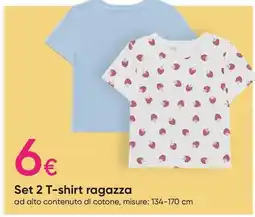 Pepco Set 2 T-shirt ragazza offerta