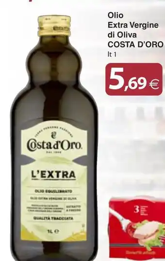 Docks Cash&Carry Olio Extra Vergine di Oliva COSTA D'ORO offerta