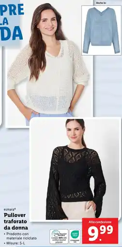 Lidl esmara Pullover traforato da donna offerta