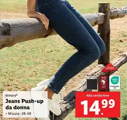 Lidl esmara Jeans Push-up da donna offerta