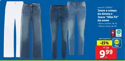 Lidl esmara/ LIVERGY Jeans a zampa da donna o Jeans "Slim Fit" da uomo offerta