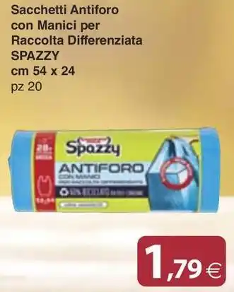 Docks Cash&Carry Sacchetti Antiforo con Manici per Raccolta Differenziata SPAZZY offerta