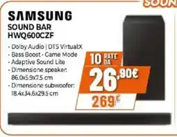Expert Samsung sound bar HWQ600CZF offerta