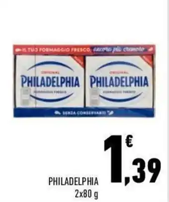 Conad City Philadelphia 2x80g offerta