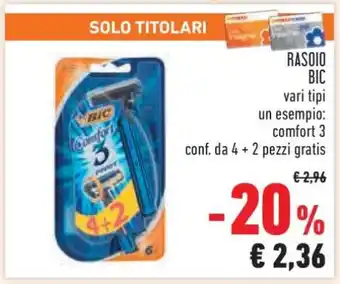 Conad RASOIO BIC offerta