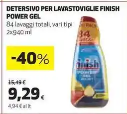 Coop Detersivo per Lavastoviglie Finish Power Gel offerta