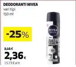 Coop DEODORANTI NIVEA offerta