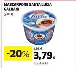 Coop Mascarpone Santa Lucia Galbani offerta