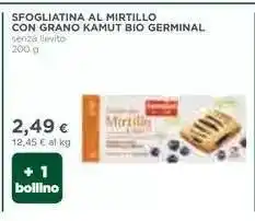 Coop SFOGLIATINA AL MIRTILLO CON GRANO KAMUT BIO GERMINAL offerta