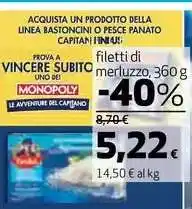 Coop filetti di merluzzo, 360 g offerta