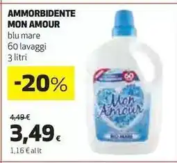 Coop Ammorbidente Mon Amour offerta
