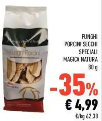 Conad City Magica Natura Funghi Porcini Secchi Speciali 80g offerta