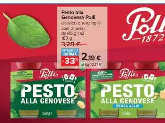 Carrefour Pesto alla Genovese Polli offerta