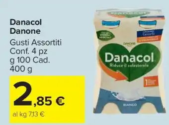 Carrefour Danacol Danone offerta