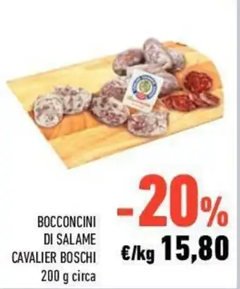 Conad City Bocconcini di Salame Cavalier Boschi 200g circa offerta