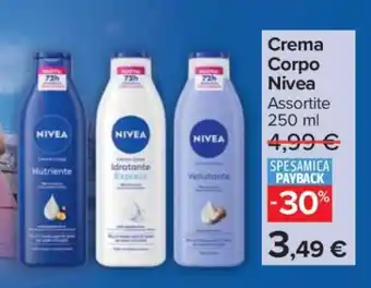 Carrefour CREMA CORPO NIVEA offerta