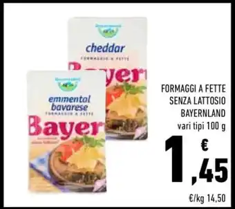 Conad FORMAGGI A FETTE SENZA LATTOSIO BAYERNLAND offerta