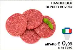 Coop HAMBURGER DI PURO BOVINO offerta