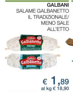 Coop GALBANI Salame Galbanetto offerta