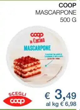Coop COOP Mascarpone offerta