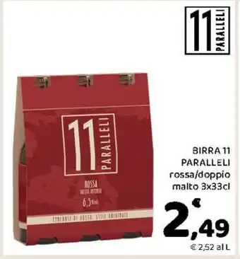 Conad BIRRA 11 PARALLELI offerta
