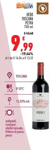 Conad HEBO TOSCANA PETRA offerta