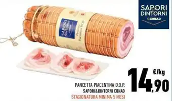 Conad City Sapori & Dintorni Conad Pancetta Piacentina D.O.P. offerta