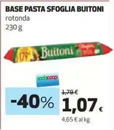 Coop BASE PASTA SFOGLIA BUITONI offerta