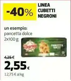 Coop LINEA CUBETTI NEGRONI offerta