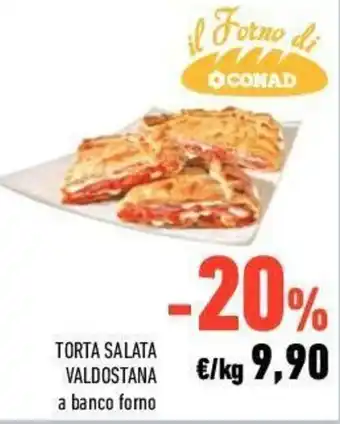 Conad City Torta Salata Valdostana a banco forno offerta